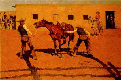 Frederick Remington His First Lesson Germany oil painting art